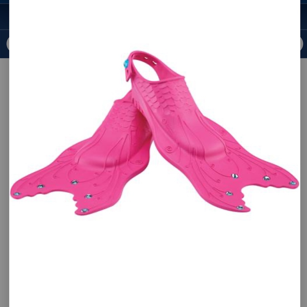 NWOT Speedo Flutter Feet Kid's Swim Fins, Berry, size L/XL